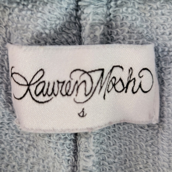 LAUREN MOSHI // ltd ed dola rainbow peace skull blue vintage feel pocket joggers - Picture 13 of 15